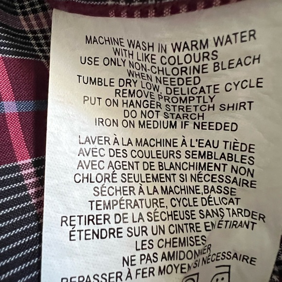 Sero by Forsyth button down dress shirt, size L No iron tailored cotton LIKE NEW - Picture 9 of 12